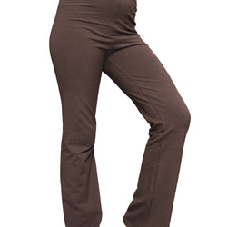 Girl's Cotton High Rise Everyday Straight Leg Yoga Pants – Youth Sizes for Little to Big Kids