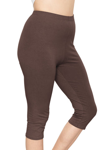 Women's and Plus Size High Rise Knee Leggings