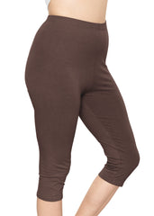 Women's and Plus Size High Rise Knee Leggings