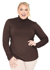 Women's Plus Size Slim Fit Turtleneck