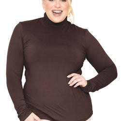 Women's Plus Size and Regular Long Sleeve Turtleneck