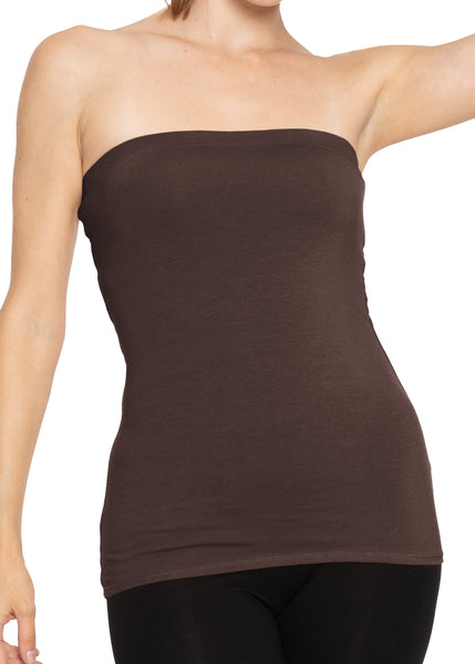Women's & Plus Long Length Tube Top