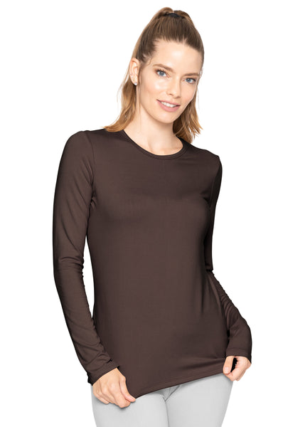 Women's and Plus Oh So Soft Long Sleeve Crew Neck Top