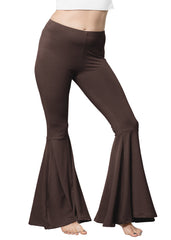 Women’s Plus Size Oh So Soft Pull On Stretchy Bell Bottom Flare Pants