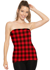 Women's & Plus Long Length Tube Top