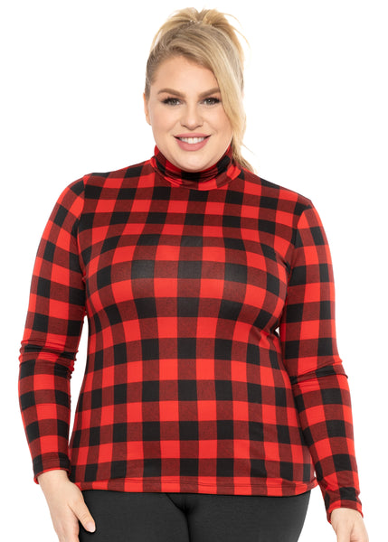 Women's Plus Size and Regular Long Sleeve Turtleneck