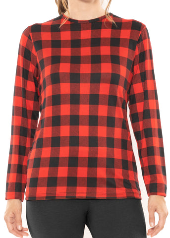 Women's and Plus Oh So Soft Long Sleeve Crew Neck Top More Colors