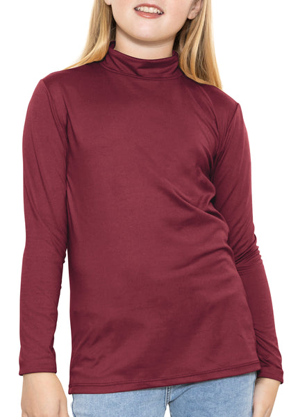 Youth Girl’s Oh So Soft Long Sleeve Mock Neck Top