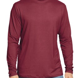 Men's Oh So Soft Mock Neck Long Sleeve Shirt Perfect for Casual Wear, Stylish, Classic Fit