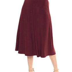Women's Midi A-Line Flowy Skirt