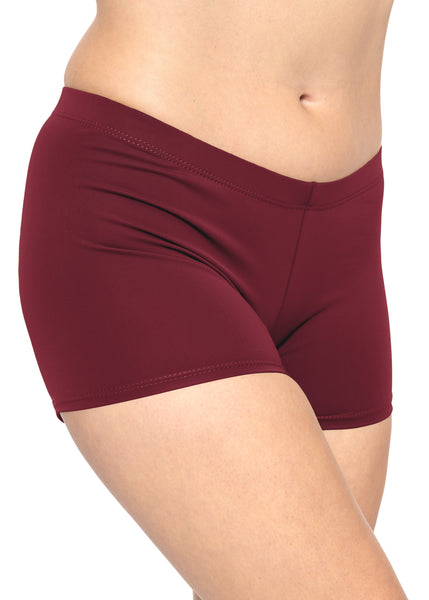 Women's and Plus Size Nylon Booty Shorts