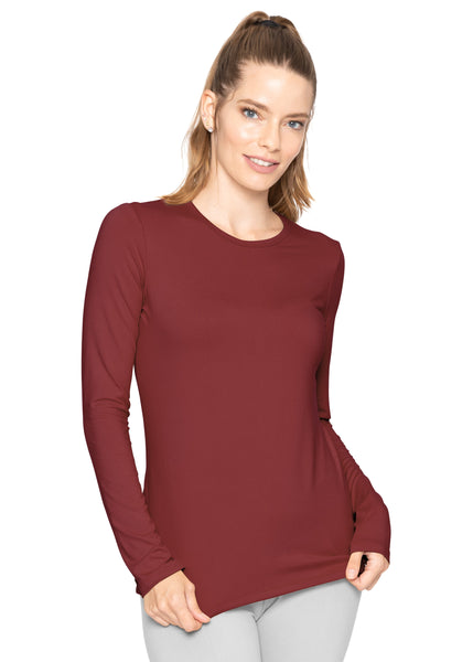 Women's and Plus Oh So Soft Long Sleeve Crew Neck Top