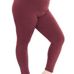 Women's Plus Size Full Length Cotton Leggings