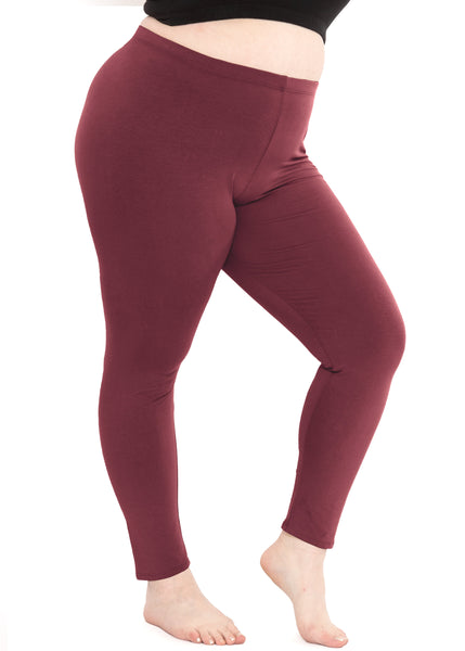 Women's Plus Size Full Length Cotton Leggings