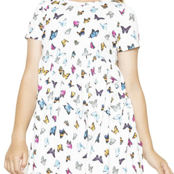 Youth Girl’s Oh So Soft Playtime T Shirt Dress Short Sleeve Casual Stretch Play Dresses|Little to Big Kids