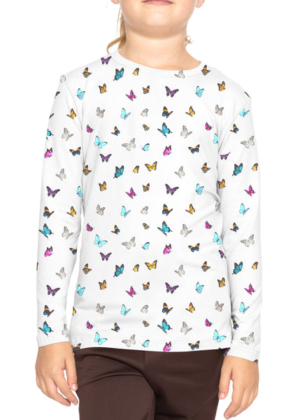 Youth Girl's Oh So Soft Long Sleeve Crew Neck Top Prints