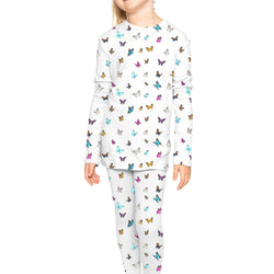 Oh So Soft Youth Girl's Long Sleeve Crew and Leggings Set, Includes Top and Bottom PRINTS