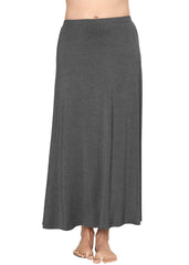 ANKLE Length A-Line Flowy Skirt | Comfortable Clothes for Women | Small - 5X
