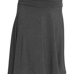 Youth Girl's Flowy Knee Length Skirt with Ruched Waistband