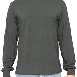 Men's Cotton Mock Neck Cuffed Long Sleeve Top