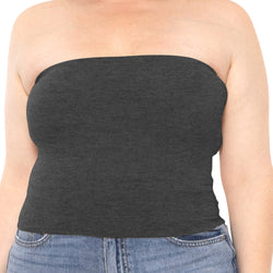 Women's Regular and Plus Size Crop Tube Top
