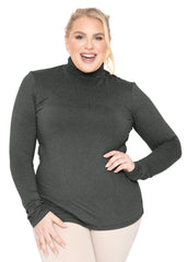 Women's Plus Size Slim Fit Turtleneck
