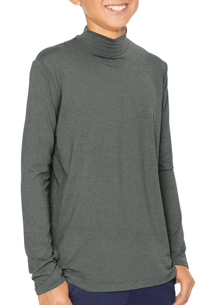 Youth Boy’s Oh So Soft Long Sleeve Mock Neck Top