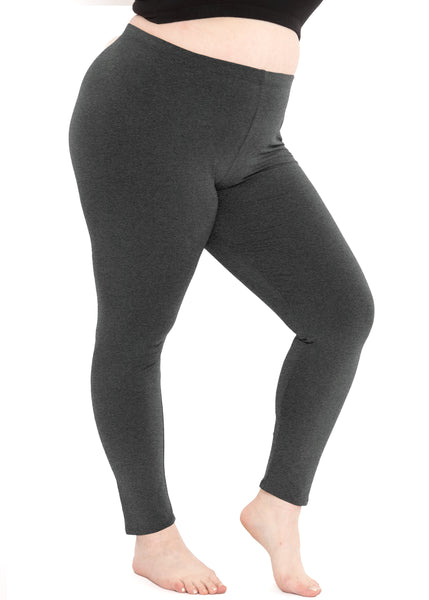 Women's Plus Size Full Length Cotton Leggings