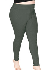 Stretch is Comfort Women's Plus Size Foldover Ankle Length Cotton Leggings