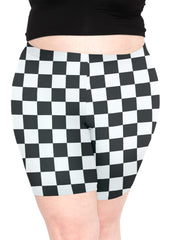 Women's Plus Size Cotton Biker Shorts