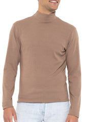 Men’s Oh So Soft Mock Neck Long Sleeve Shirt Perfect for Casual Wear, Stylish, Classic Fit