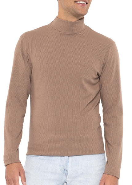 Men's Oh So Soft Mock Neck Long Sleeve Shirt Perfect for Casual Wear, Stylish, Classic Fit