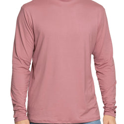 Men's Oh So Soft Mock Neck Long Sleeve Shirt Perfect for Casual Wear, Stylish, Classic Fit