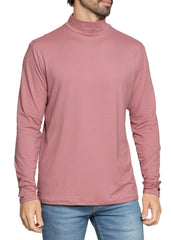Men’s Oh So Soft Mock Neck Long Sleeve Shirt Perfect for Casual Wear, Stylish, Classic Fit