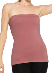 Women's & Plus Long Length Tube Top More Colors
