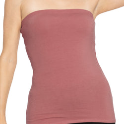 Women's & Plus Long Length Tube Top