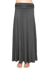 Youth Girl’s Flowy Ankle Length Skirt with Ruched Waistband