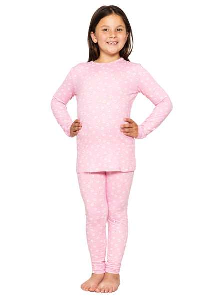 Oh So Soft Youth Girl's Long Sleeve Crew and Leggings Set, Includes Top and Bottom PRINTS