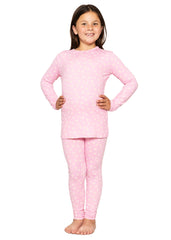 Oh So Soft Youth Girl's Long Sleeve Crew and Leggings Set, Includes Top and Bottom PRINTS