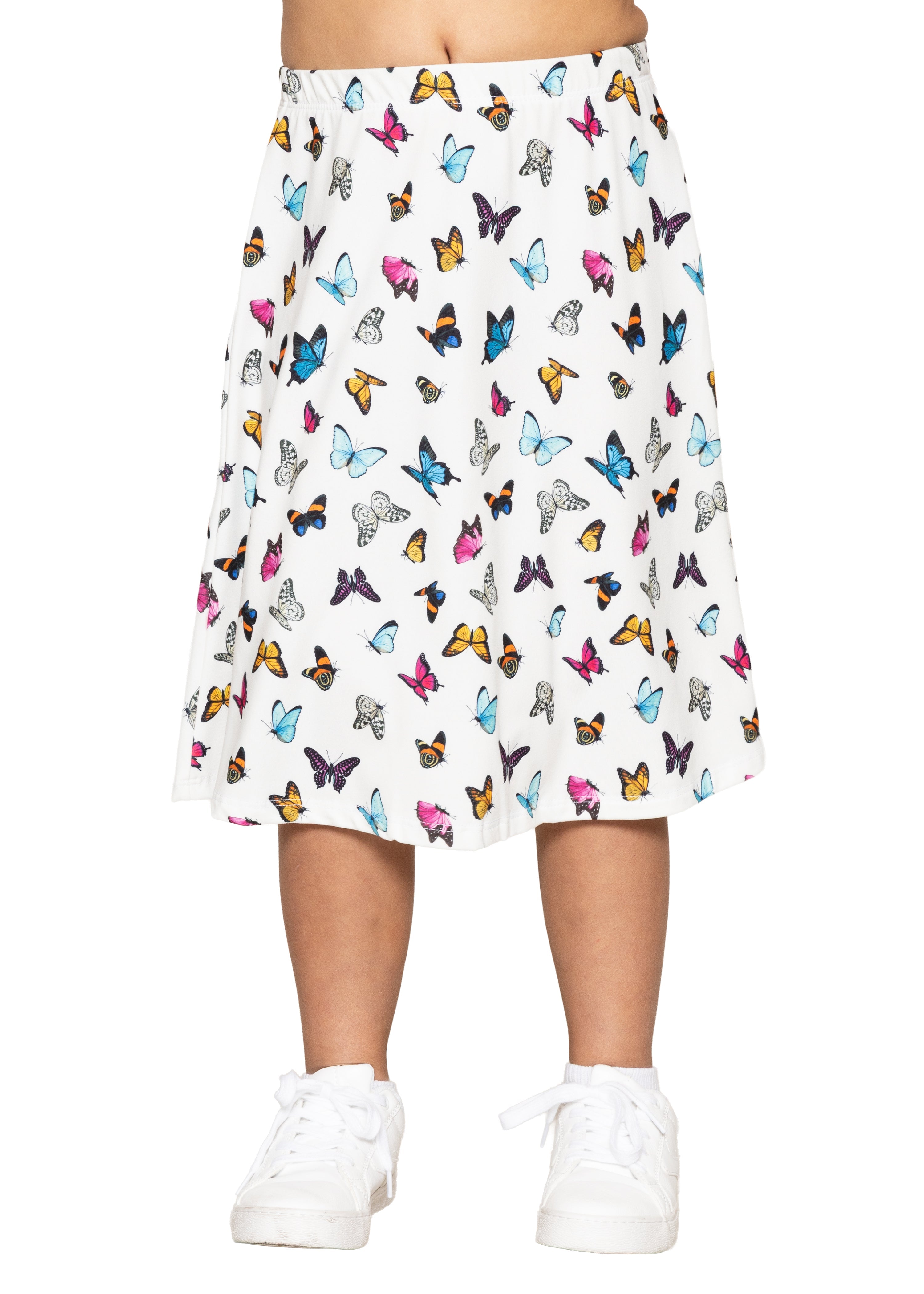 Youth Girl's Flowy A-Line Skirt Knee Length