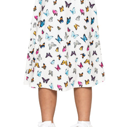 Youth Girl's Flowy A-Line Skirt Knee Length