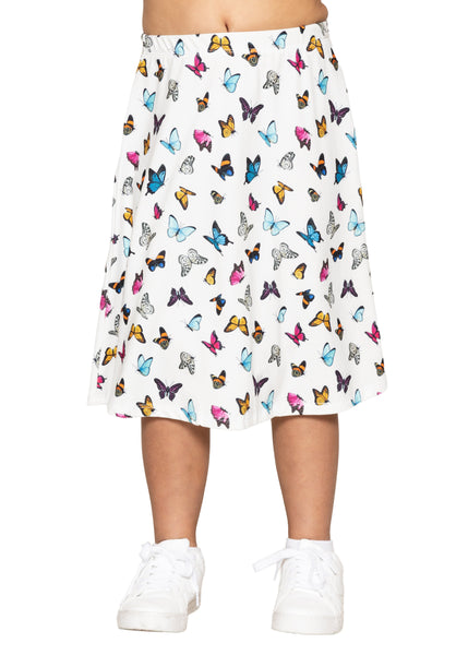 Youth Girl's Flowy A-Line Skirt Knee Length