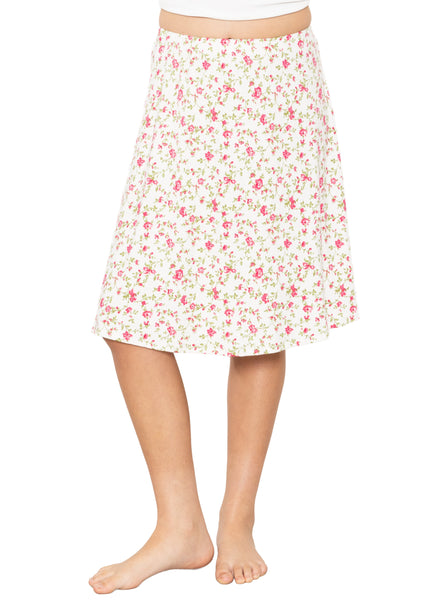 Youth Girl's Flowy A-Line Skirt Knee Length