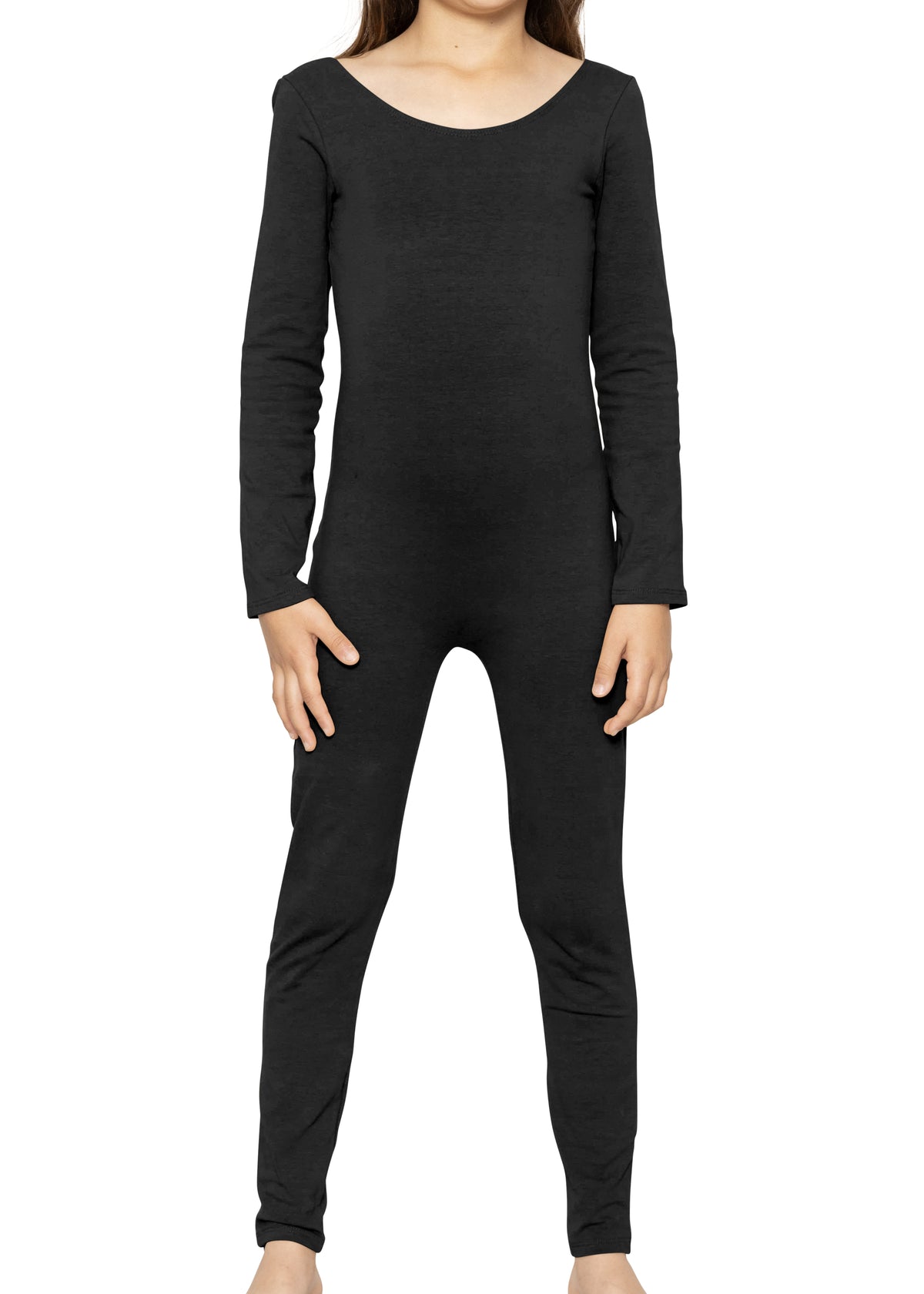 Teamwear Girl's Cotton Tank LONG SLEEVE Unitard