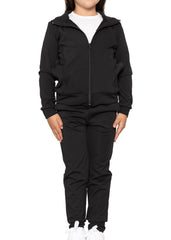 Girl’s Cadet Jacket and Jogger Sweatsuit Set