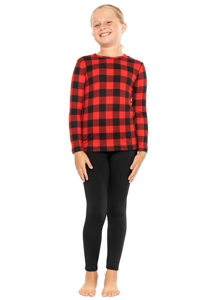 Oh So Soft Youth Girl's Long Sleeve Crew and Leggings Set, Includes Top and Bottom PRINTS