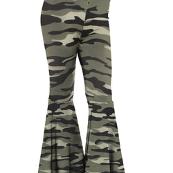 Girl's Stretch Bell Bottoms Flare Pants