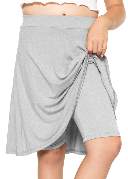 Girl's A-Line Skirt with Built-in Shorts