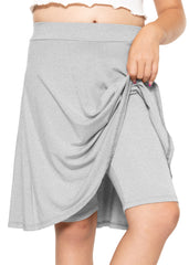 Girl's A-Line Skirt with Built-in Shorts