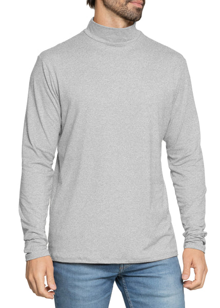 Men's Oh So Soft Mock Neck Long Sleeve Shirt Perfect for Casual Wear, Stylish, Classic Fit